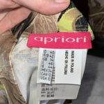 Apriori Golden Yellow Tan & Green Tropical Floral High Neck Sleeveless Top 10 Photo 9