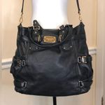 Michael Kors Gansevoort Black Tumbled Leather Shoulder Bag Crossbody Totei Photo 5