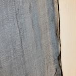 Indian Black & Gold Tassel Scarf Unisex Women's One Size Photo 8