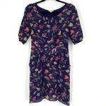 Anthro Leifsdottir Silk Floral Short Sleeve Mini Dress Multi Photo 11