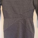 White House | Black Market  Dress Size 4 Slimming Wrap Waist Shimmer Striped Photo 2