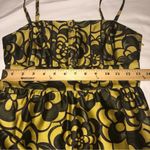 Juicy Couture Y2K Baby Doll Top Size 0 Silk  Green Gold Floral Back Ties Halter Photo 7