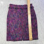 Vintage 1970s Dilly of California Tweed Skirt Barbie Pink Frayed Hem Size M Size M Photo 7