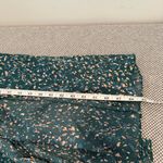 FLORET STUDIOS Long Sleeve Satin Faux Wrap Midi Dress in Green Pink size M Size M Photo 12