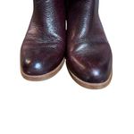 Comfortiva Ankle Boots Creston Eggplant Red Leather Multi Sweater Knit Size 9M Photo 8