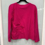 Polo by Ralph Lauren Pink Magenta Long Sleeve V Neck Top Shirt Sz Large Photo 2