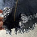 Vibrant  M.I.U. L Denim High Waisted Zipper Down Raw Hem Jeans Shorty Shorts Photo 2