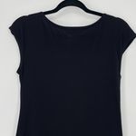 Likely Revolve  Black Embroidered Cap Sleeve Boat Neck Boho Mini Dress Size 2 Photo 3