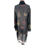 Harari sill vase print cardigan duster sz xl Black Photo 1