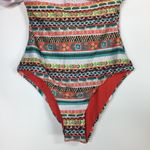 Becca Off the Shoulder Strapless Printed One Piece Swimsuit S Photo 8