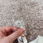 MABLE Tweed Mini Dress with Rhinestone Buttons White Photo 4