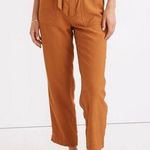 Madewell NWT Dunaway Paperbag Flowy Belted Pants in Copper Penny Size Small NEW Photo 0