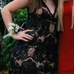 Free People sequin nude black mini dress sparkles! Photo 1