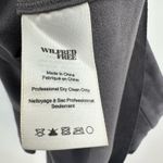 Wilfred Free  size Large gray faux suede wrap‎ style mini skirt Aritzia brand Photo 3
