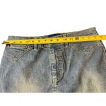 L.A. Blues 90s Y2K Antique Wash Denim Stretch Mini Skirt 10 Photo 4