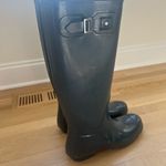 Hunter  Women's Original Tall Gloss Rain Boots in black. Size 10 Photo 3