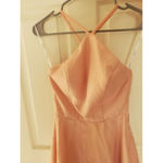 Xtraordinary Womens/Jrs Blush Pink Halter Dress Size 3 High Low Train Photo 10