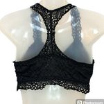 Maurice's  Black Lace Padded Racerback Bralette Size Large Photo 1