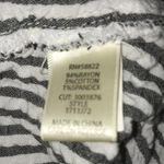 Max Studio striped gray and white collared 3/4 button up sleeves textured size S Photo 8