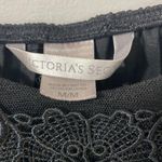 Victoria's Secret Victoria Secret black accordion pleat slip with lace trim in size med. Photo 1