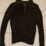 Pink republic Black Velvet Sweater With Hood Photo 1