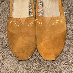 Toms embroidered tan suede slip on loafers Photo 7