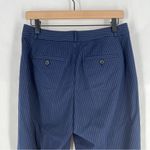 Banana Republic  Factory Logan Navy Pinstripe Slim‎ Boot Cut Pants NWT Size 4 Photo 8