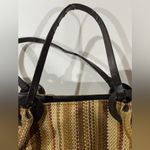 Brown tweed shoulder bag Photo 1