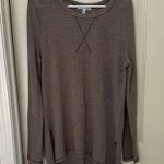 She & Sky  Taupe Waffle Knit Top Photo 0
