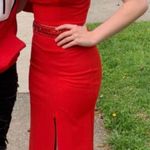 Dillard's Red Prom Dress Photo 0