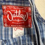 Casual Blue Checkered Women's Denim Overalls Photo 6