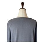 Andree by Unit Andree Shirt Women Small Gray Floral Embroidered Fleece Pullover Boho Cottage Photo 2