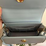 Abercrombie & Fitch Baby Blue Faux Leather Crossbody Bag Photo 3