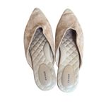 Birdies The Swan Slip-on Mules Sz 9 Tan Suede Quilted Leather Flats Womens Shoes Photo 2