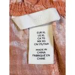 H&M Coral Pink Floral Print Puff Sleeve Off Shoulder Mini Dress Women Size XL Photo 8