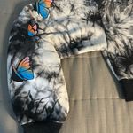 iHeartRaves Rave After Rave Cropped Tie Dye Hoodie Photo 5