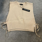 PaperMoon Tan Cutout Crop Top Photo 0