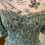 Mi Ami Short Sleeve Green Floral One Piece Women’s Small Pants Jumpsuit Photo 2