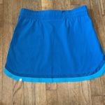 Summersalt Elastic Swim Skirt Blue With Teal Trim Size Med Zippered Pockets Photo 3