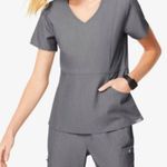 FIGS  • aburi black v-neck scrub top sz XS Photo 2