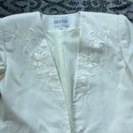 Vintage Executive Collection Blazer & Skirt Set Cream 14 Photo 4