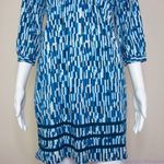 Mata Traders blue ikat 100% cotton dress, size XS Blue Photo 4