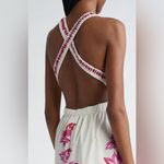 Farm Rio  Flowerful Birds Plunge Cotton Sundress, Size Large, $265 Photo 1