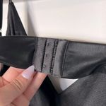 Lulus NWOT Fit the Fashion Black Sleeveless Vegan Leather Wide-Leg Jumpsuit Photo 5