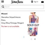 Missoni sleeveless striped Intarsia dress size small designer luxury Photo 6