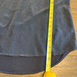 Ecru  Black Silk Jersey Knit Tee T-Shirt Mix Media Short Sleeve Size Small Photo 6