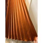 AMUR Aviva Rosette Copper Pleated Gown Size 2 | One Shoulder Formal Dres Orange Photo 14