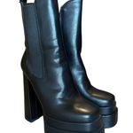 Simmi London Black Platform Block Heel Ankle Boots Photo 0