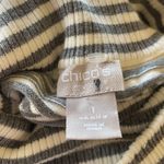Chico's NWOT Chico’s STRIPED COTTON-CASHMERE BLEND COZY RIBBED SWEATER Photo 6