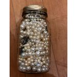 Mystery Jewelry Jar Large Jar Classic Pearls Victorian Castlecore 30 Pieces White Photo 2